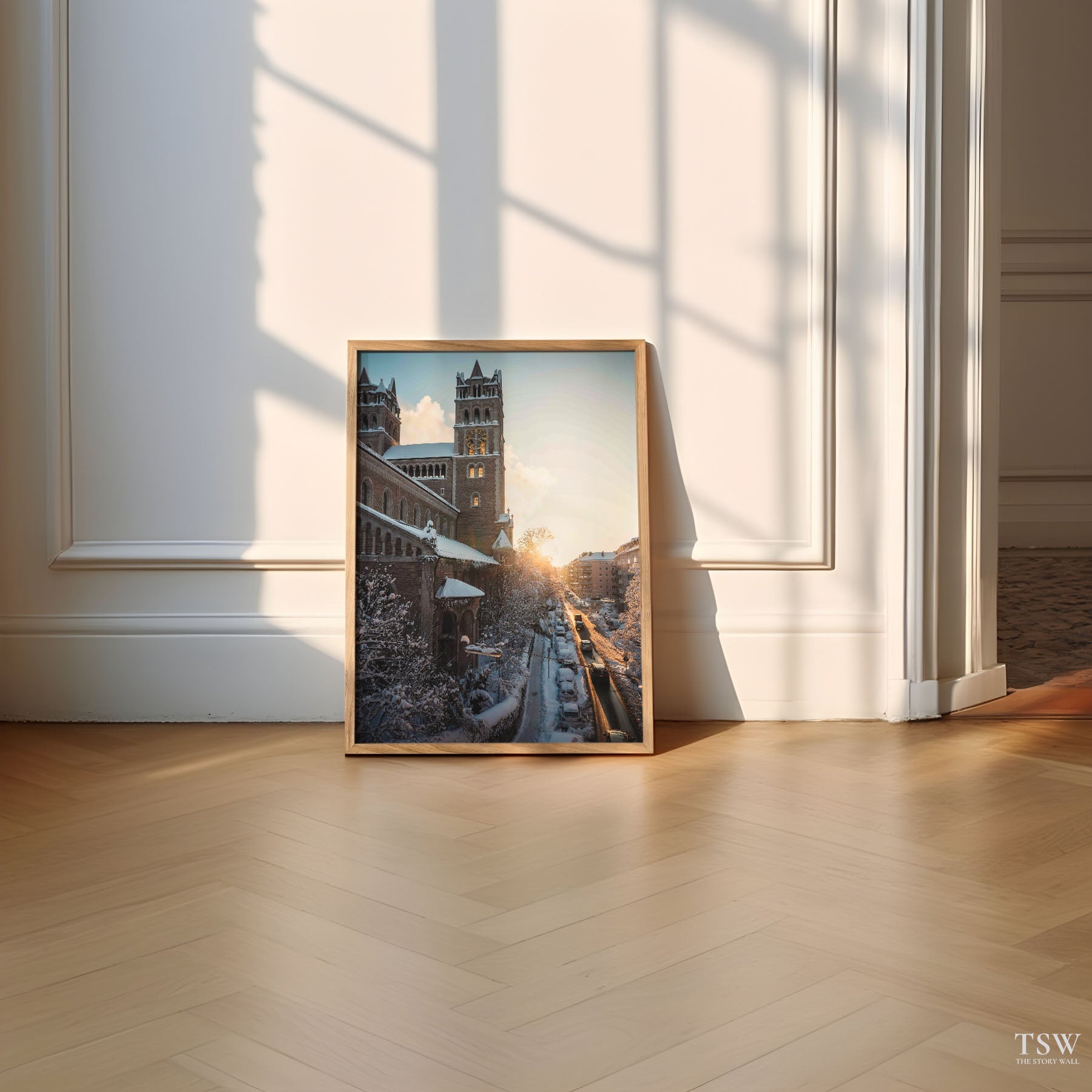 Winter Sunset, Munich - The Story Wall - 