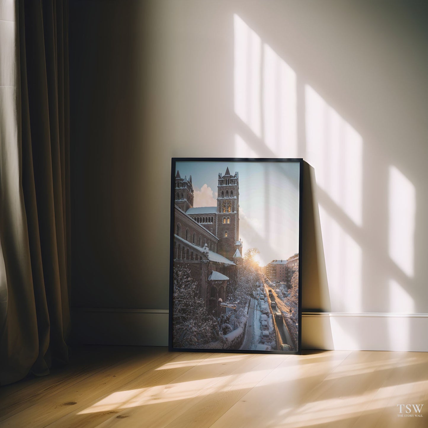 Winter Sunset, Munich - The Story Wall - 