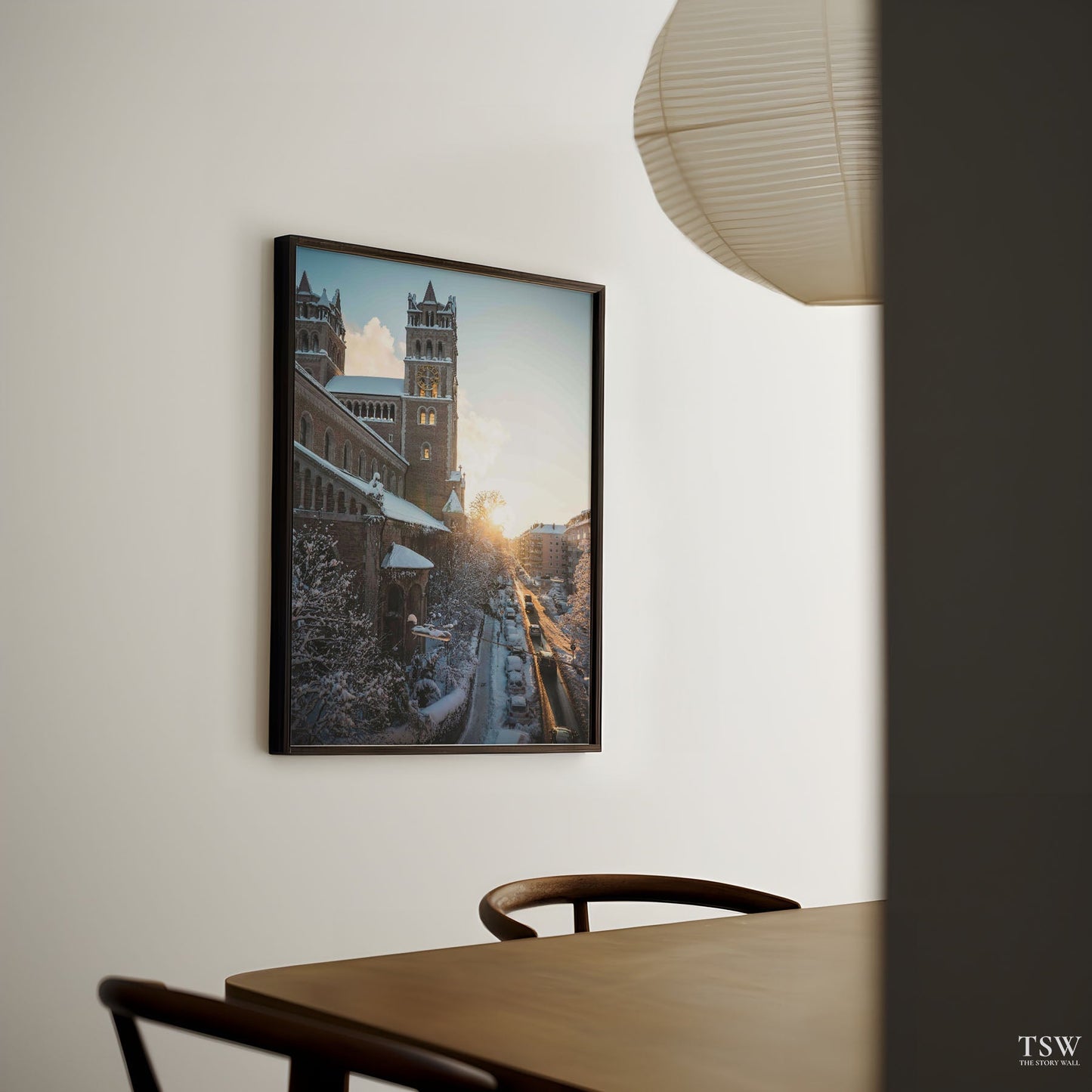 Winter Sunset, Munich - The Story Wall - 